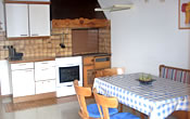 Küche der Ferienwohnung in Annaberg-Lungötz